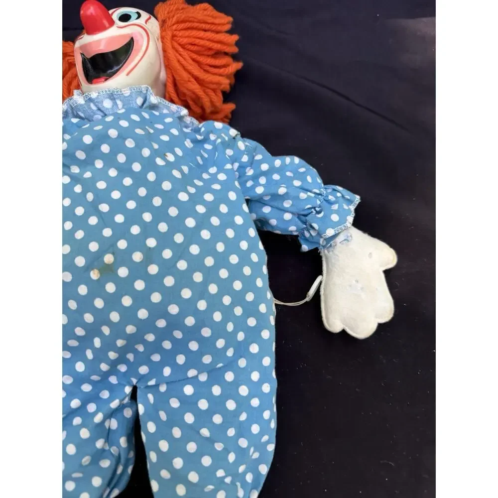 Vintage 1960's Pull Sting Talking Bozo Clown Doll From Mattel Creepy It Clown